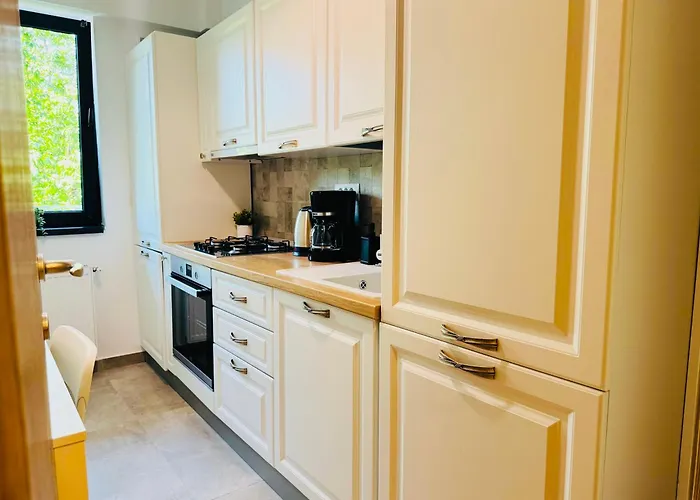 아파트 Exclusive 1br With Balcony On Splaiul Independentei 부쿠레슈티